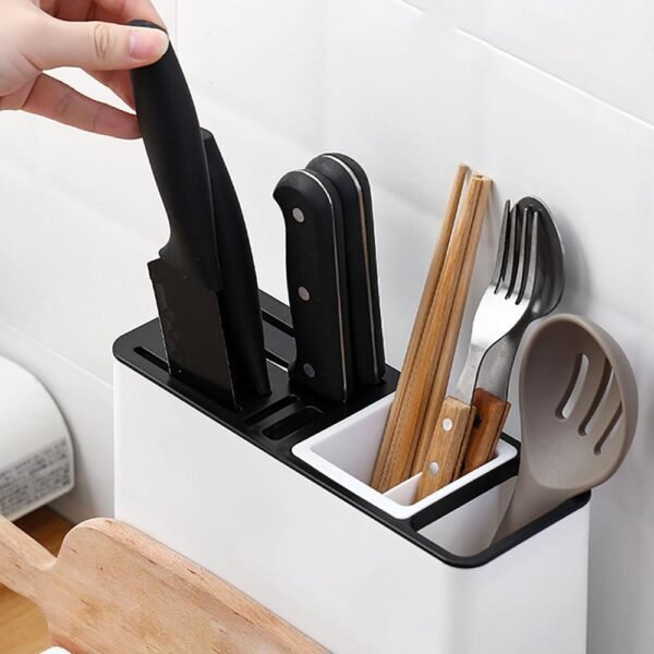 Tableware Storage Holders Kitchen Knife Plastic Storages Racks for Kitchen  Convenience Cabinet - Image 2