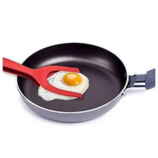 2 In 1 Grip And Flip Tongs Egg Spatula Tongs Clamp Pancake Fried Egg French Toast Omelet Overturned Kitchen Accessories - Image 5