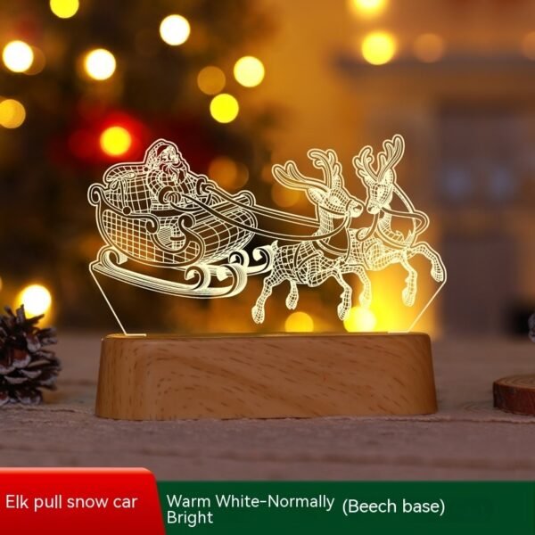 Christmas Decoration 3D Lamp Acrylic LED Night Lights New Year Valentines Day Christmas Kids Gift Christmas Ornaments - Image 8