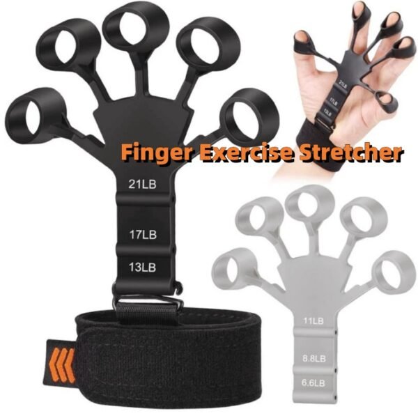 Silicone Grip Device Stretcher Finger Gripper Strength Trainer Strengthen Rehabilitation Training - Image 2