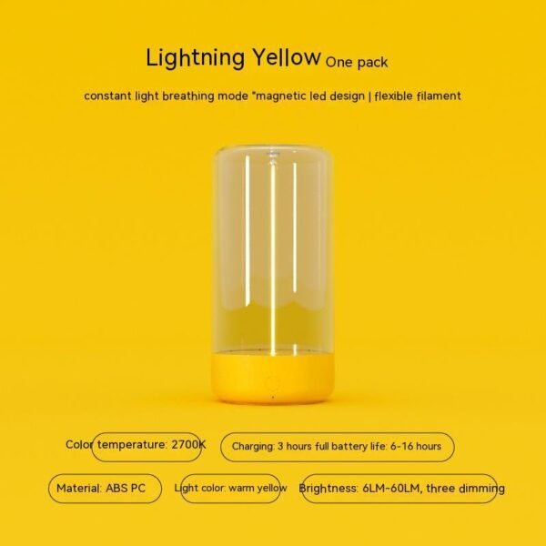 New LED Camping Light Type-c Rechargeable Portable Night Light With High Transparency And Anti Drop Creative Atmosphere Light - Image 8