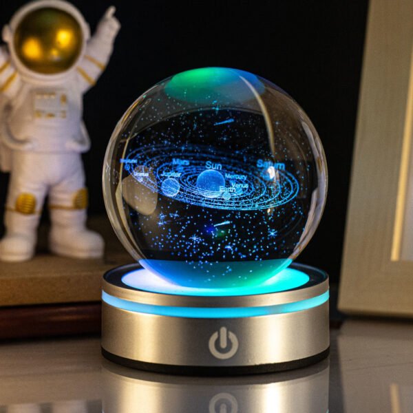 Creative 3D Inner Carving Luminous Crystal Ball Colorful Gradient Small Night Lamp Home Decorations Gifts Selection - Image 7