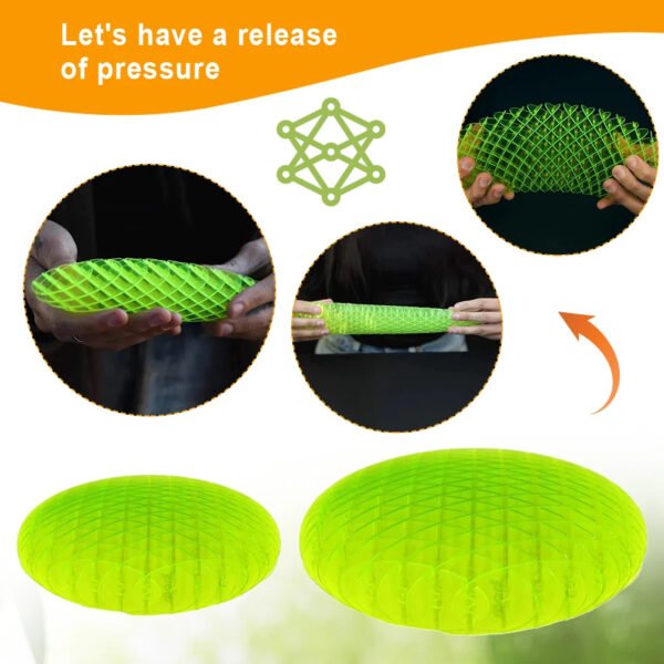 Worm Squeeze Stretchy Toy Six Sided Fidget Worm Novel Toys Stress Relief Small Worm Decompression Artifact Gift For Friend - Image 3