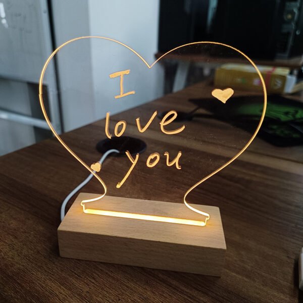 Creative Note Board Creative Led Night Light USB Message Board Holiday Light With Pen Gift For Children Girlfriend Decoration Night Lamp - Image 6