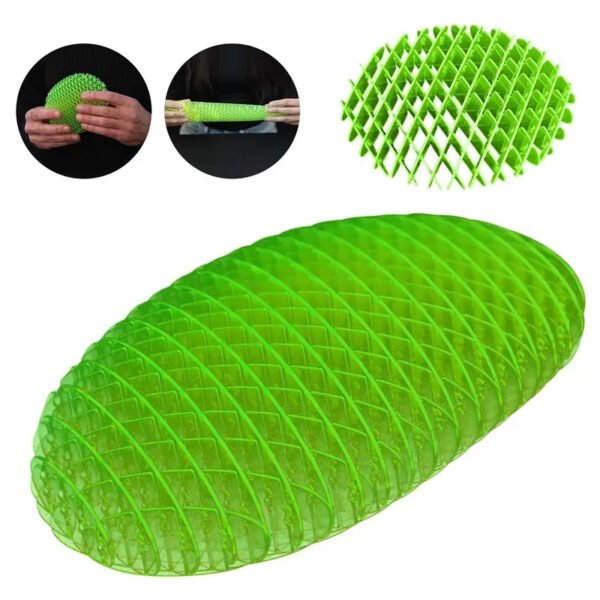 Worm Squeeze Stretchy Toy Six Sided Fidget Worm Novel Toys Stress Relief Small Worm Decompression Artifact Gift For Friend - Image 2