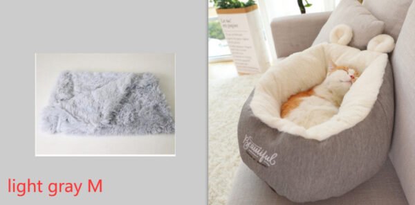 Pet Dog Bed Warming Soft Sleeping Bag Cushion Puppy Kennel - Image 9