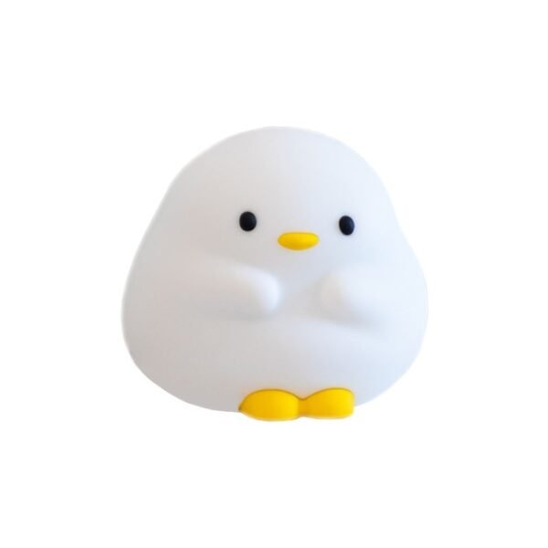 Cute Duck LED Night Lamp Cartoon Silicone USB Rechargeable Sleeping Light Touch Sensor Timing Bedroom Bedside Lamp For Kid Gift Home Decor - Image 8