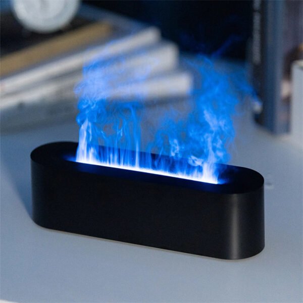 Flame Aroma Diffuser Air Humidifier Ultrasonic Cool Mist Maker Fogger Led Essential Oil Lamp Realistic Fire Difusor - Image 5