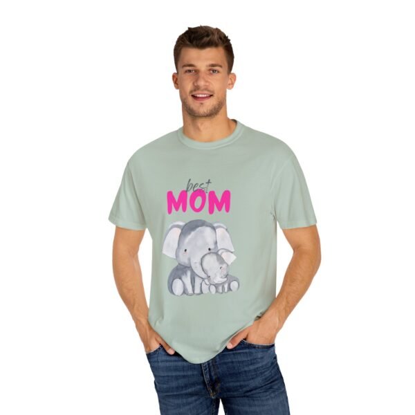 Best Mom Unisex Garment-Dyed T-Shirt - Cute Elephant Design for Mother’s Day - Image 8