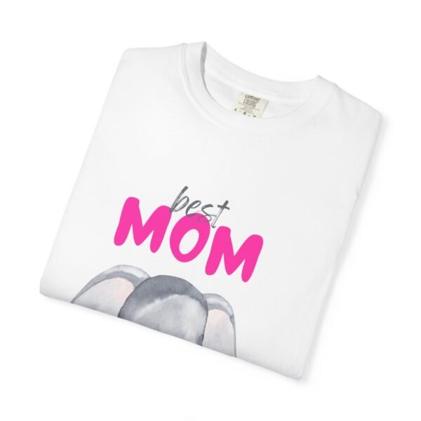 Best Mom Unisex Garment-Dyed T-Shirt - Cute Elephant Design for Mother’s Day - Image 3