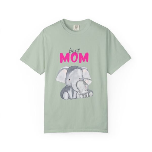 Best Mom Unisex Garment-Dyed T-Shirt - Cute Elephant Design for Mother’s Day - Image 5